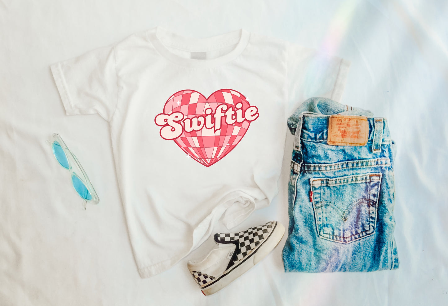 Swiftie Disco Heart Valentines Tee - Toddler