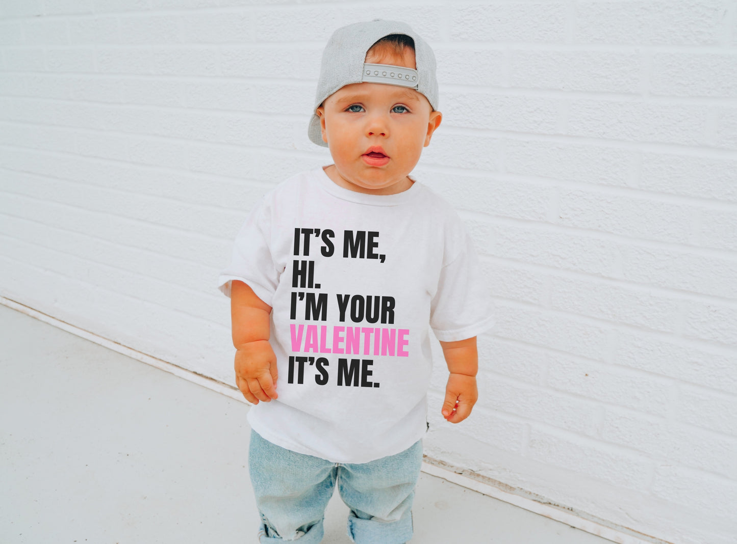 It's Me, Hi Valentines Tee - Toddler