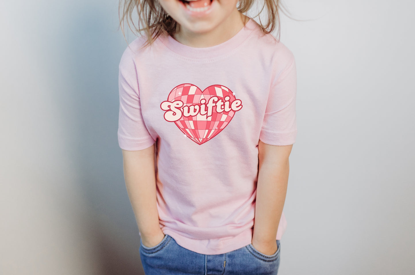 Swiftie Disco Heart Valentines Tee - Toddler