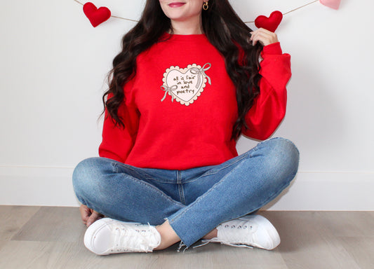 Love and Poetry Crewneck